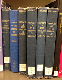 Copies of Aspects of the Theory of Syntax at MIT Hayden
        Library