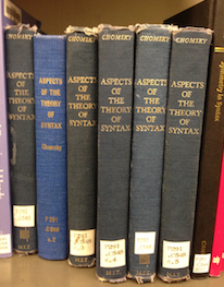 Copies of Aspects of the Theory of Syntax at MIT Hayden
        Library